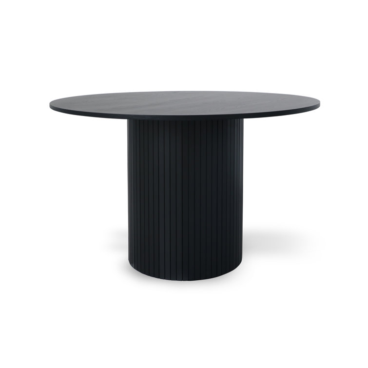 Brayden Studio Stasia 115Cm Solid Oak Pedestal Dining Table Wayfair.co.uk